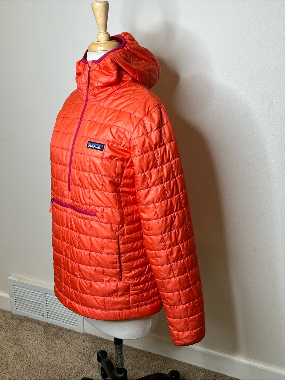 Patagonia Nano Bivy Pullover Jacket Women's M Coral Fushia EUC - Picture 5 of 10
